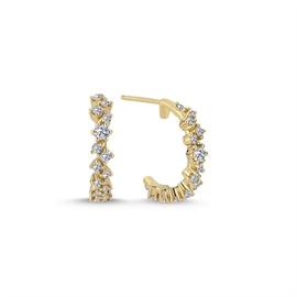 Diamant-Ohrring aus 14 Karat Gold | Ø2123 075-RG